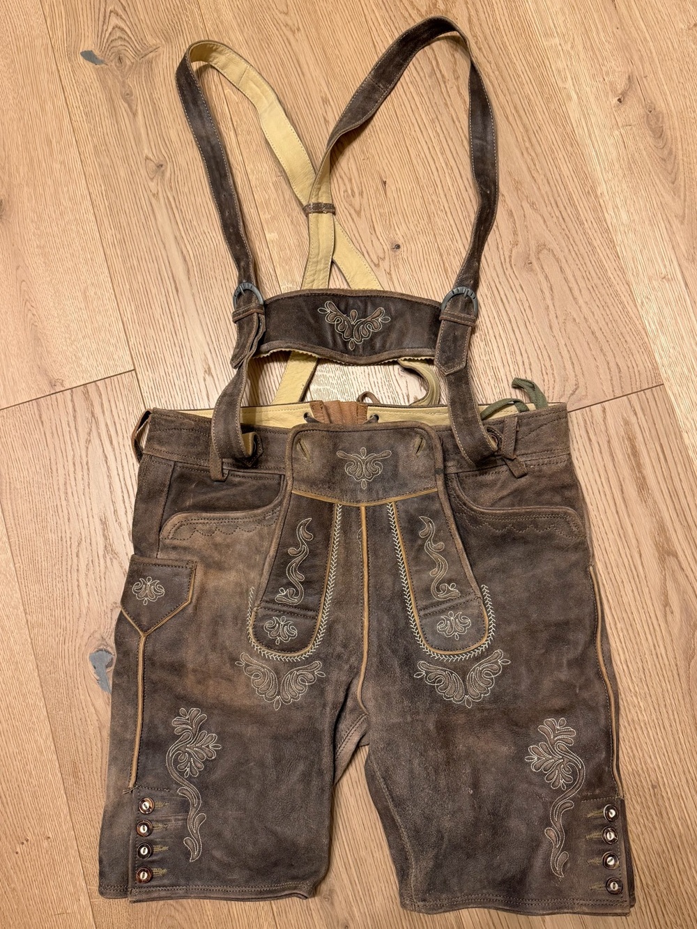Authentic Bavarian Lederhosen Traditional Oktoberfest Costume MEN 48